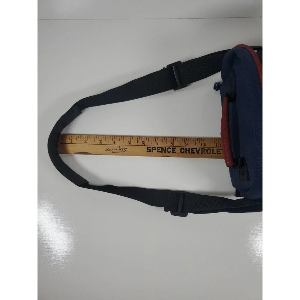 Lowe-Pro Mini Magnum Camera Bag Blue & Red Vintage Shoulder Bag w/ Strap